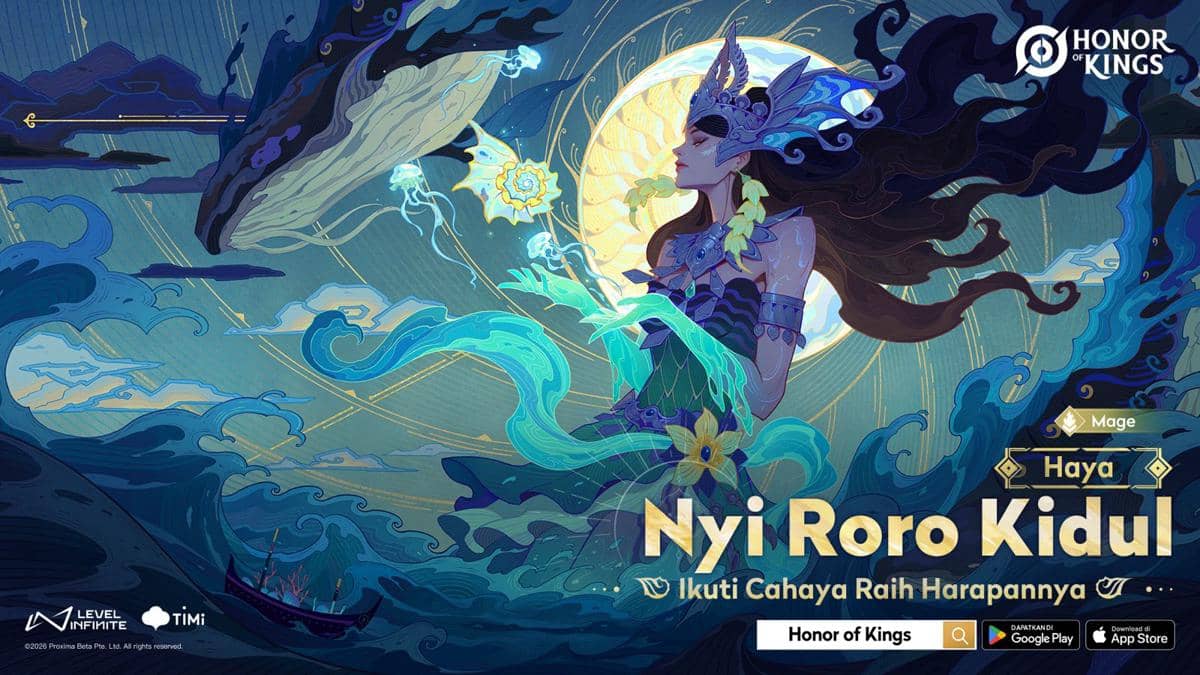Honor of Kings Hadirkan Skin Haya Terbaru, Jadi Nyi Roro Kidul!