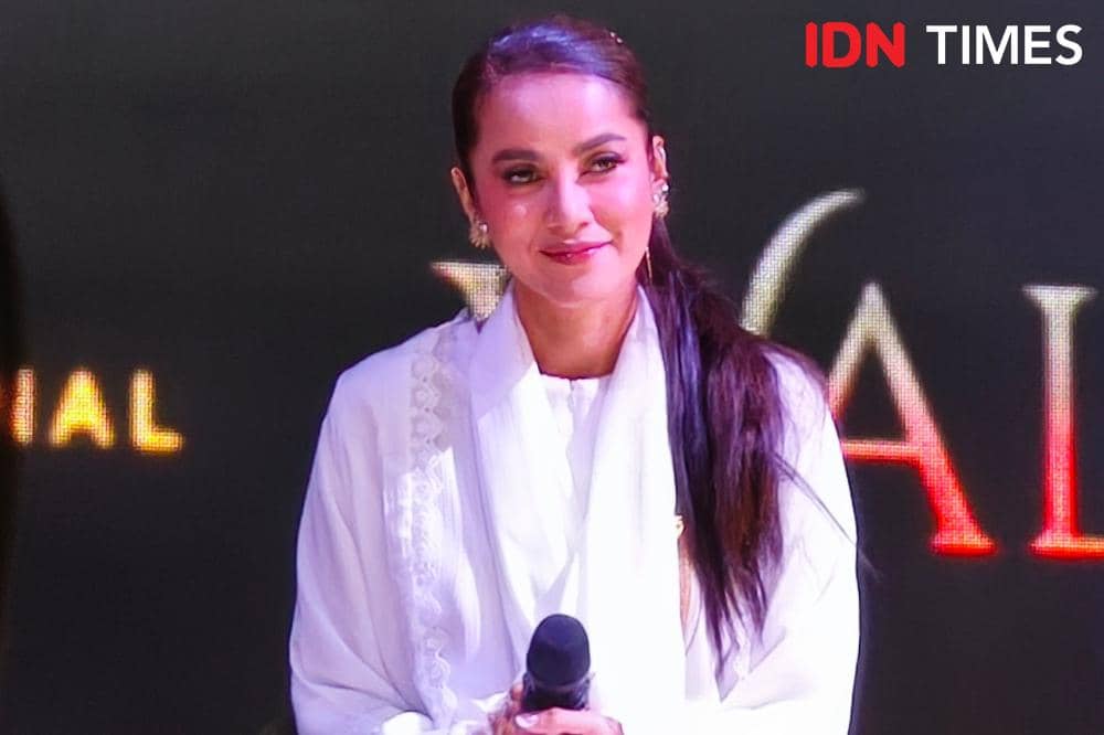 Olla Ramlan dalam premiere screening serial Walid di Jakarta, Kamis (26/2/2026)