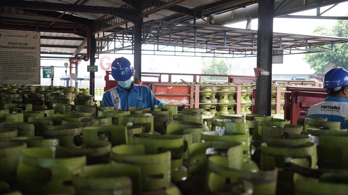 Pasokan gas subsidi LPG 3 kilogram di Jawa Tengah. (Dok. Pertamina)