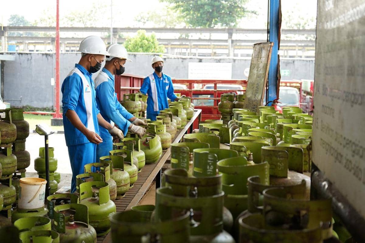 Pasokan gas subsidi LPG 3 kilogram di Jawa Tengah. (Dok. Pertamina)