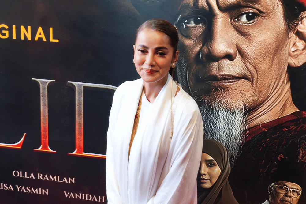 Olla Ramlan dalam premiere screening serial Walid di Jakarta, Kamis (26/2/2026)