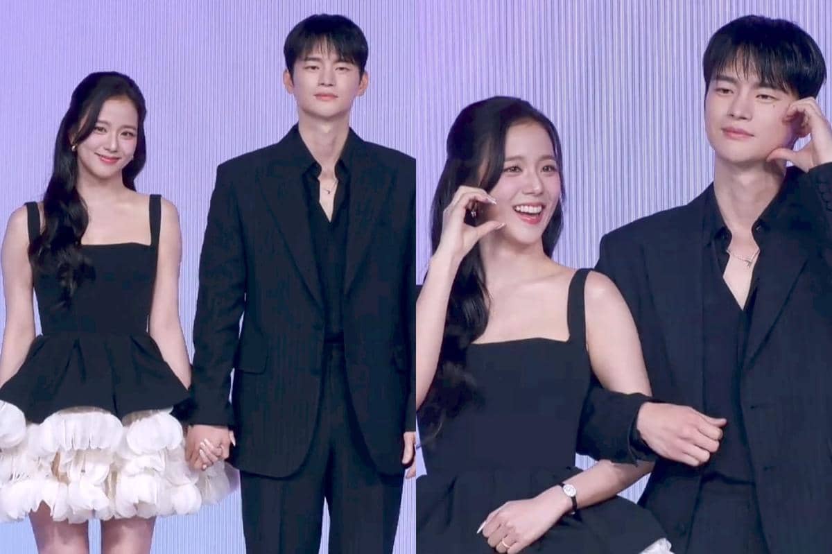 7 Potret Seo In Guk dan Jisoo di Prescon Boyfriend on Demand, Gandengan