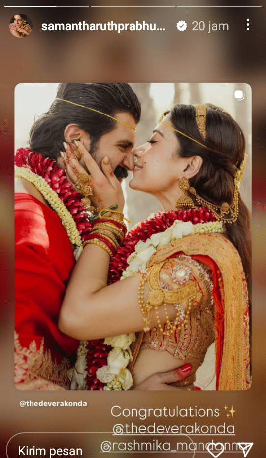 unggahan Samantha Ruth Prabhu