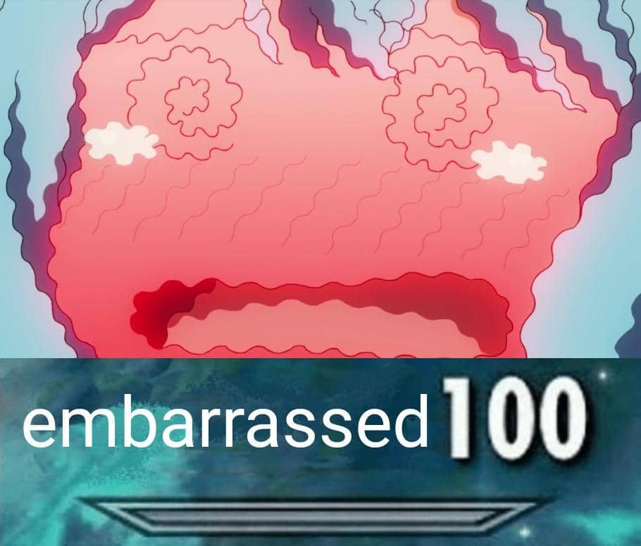 meme anime tentang momen memalukan