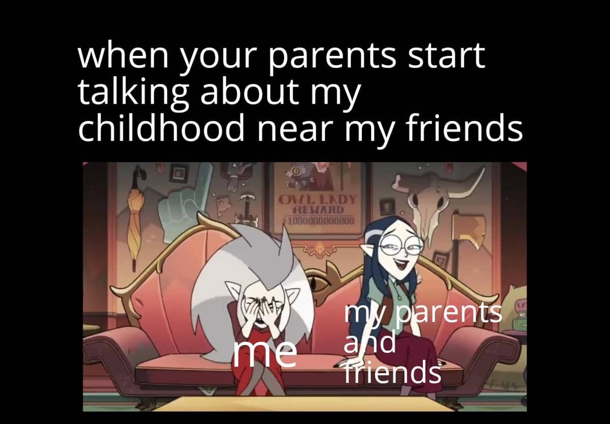 meme kartun tentang momen memalukan