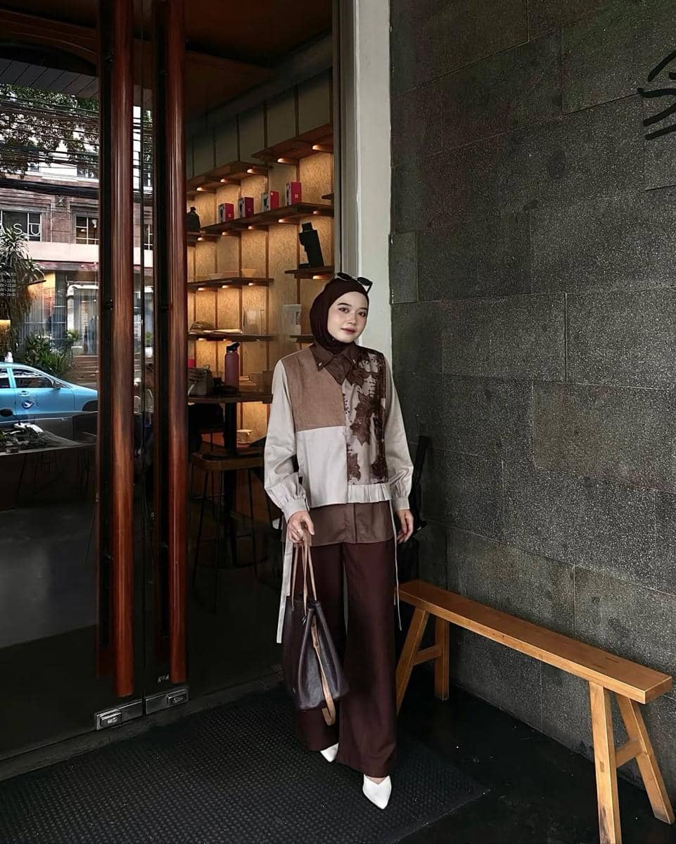 OOTD Lebaran ala Novi Akmalya