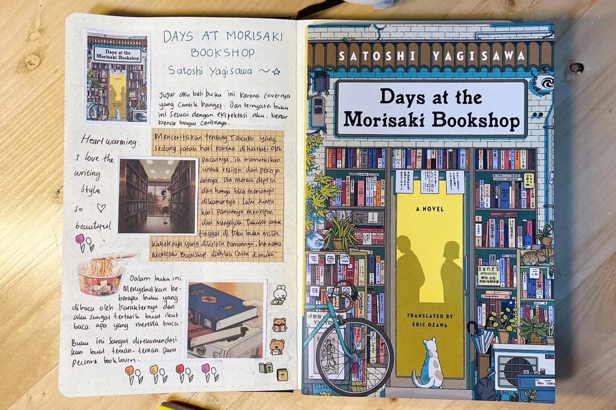 Buku Days at the Morisaki Bookshop karya Satoshi Yagisawa.
