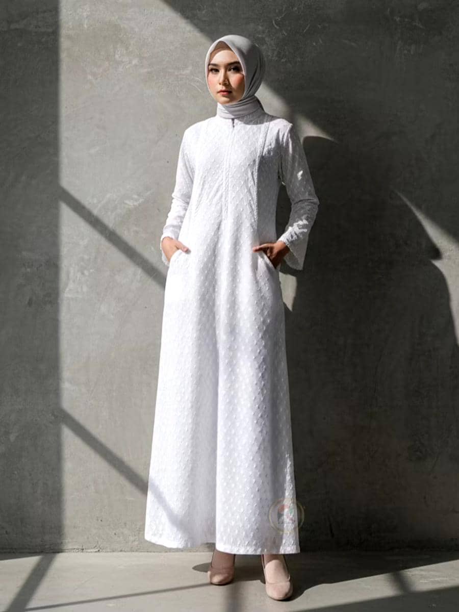 ilustrasi gamis Lebaran 2026