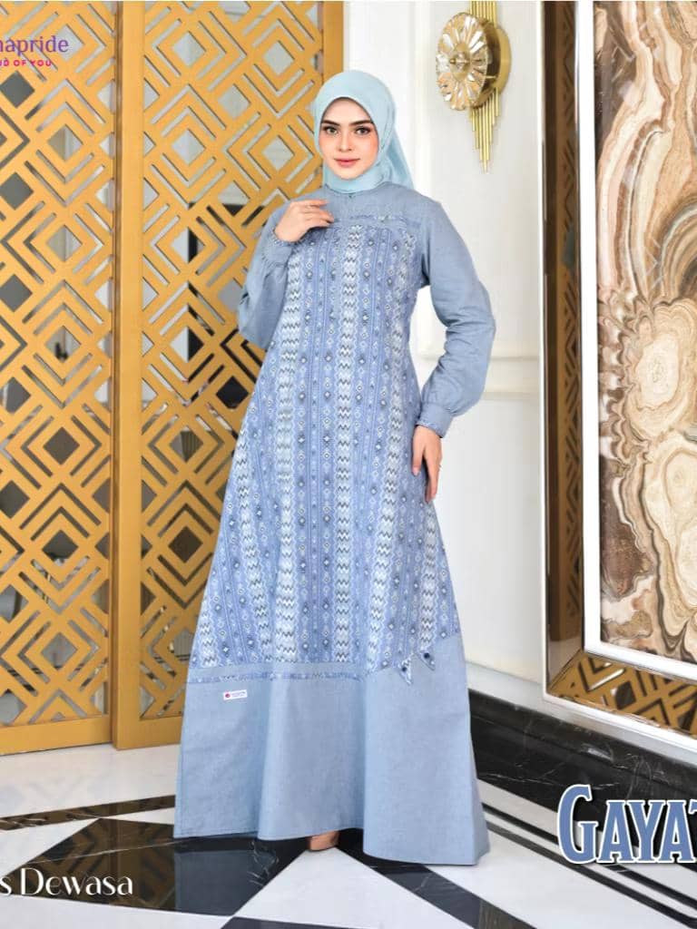 ilustrasi gamis Lebaran 2026