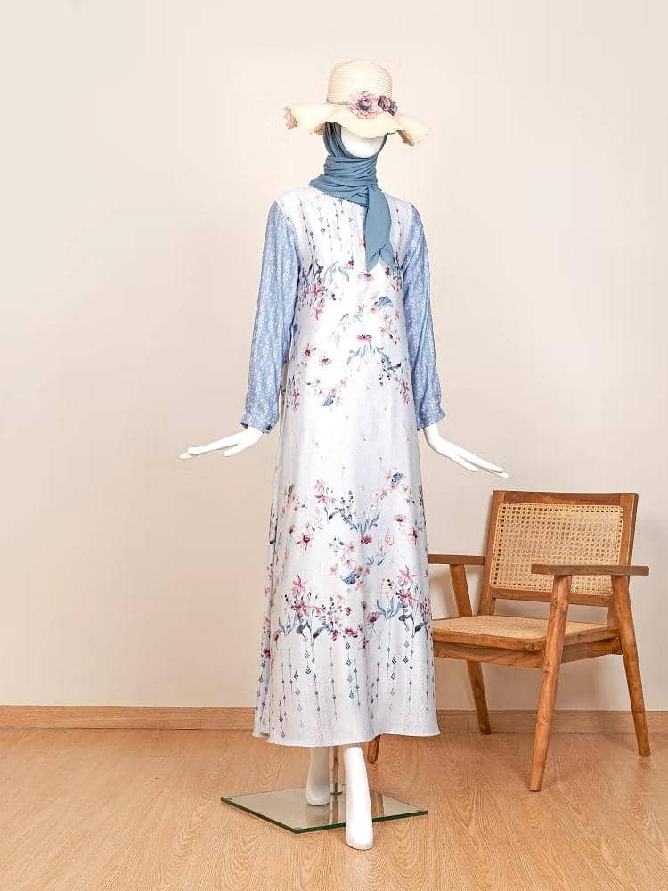 ilustrasi gamis Lebaran 2026