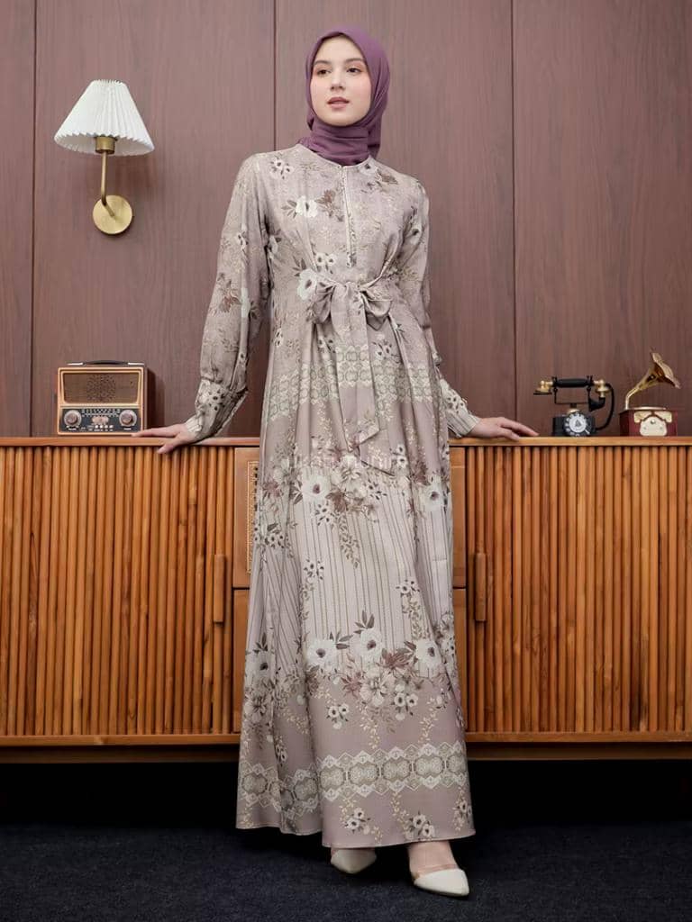 ilustrasi gamis Lebaran 2026