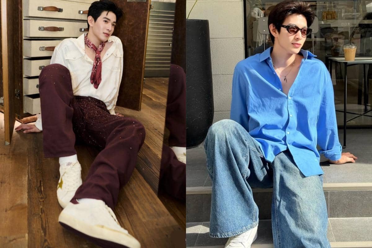 7 Ide Padu Padan Sneakers ala Bright Thanapon, Comfy Banget!