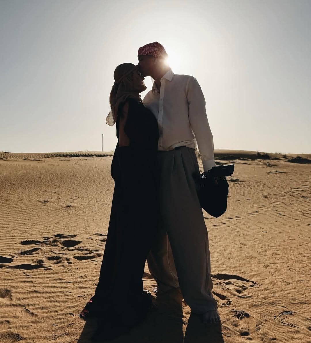 Agnez Mo saat liburan ke Dubai