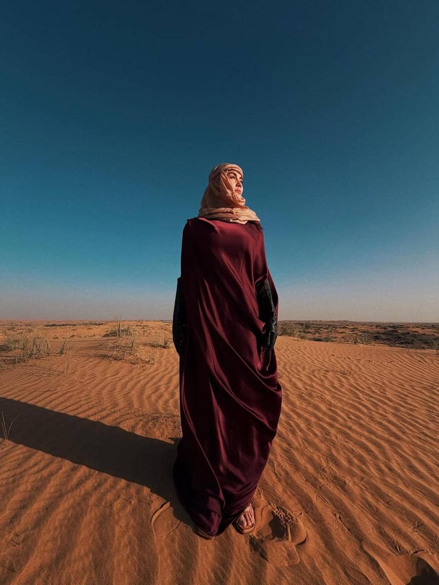 Agnez Mo saat liburan ke Dubai