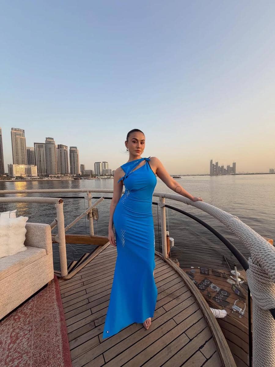 Agnez Mo saat liburan ke Dubai