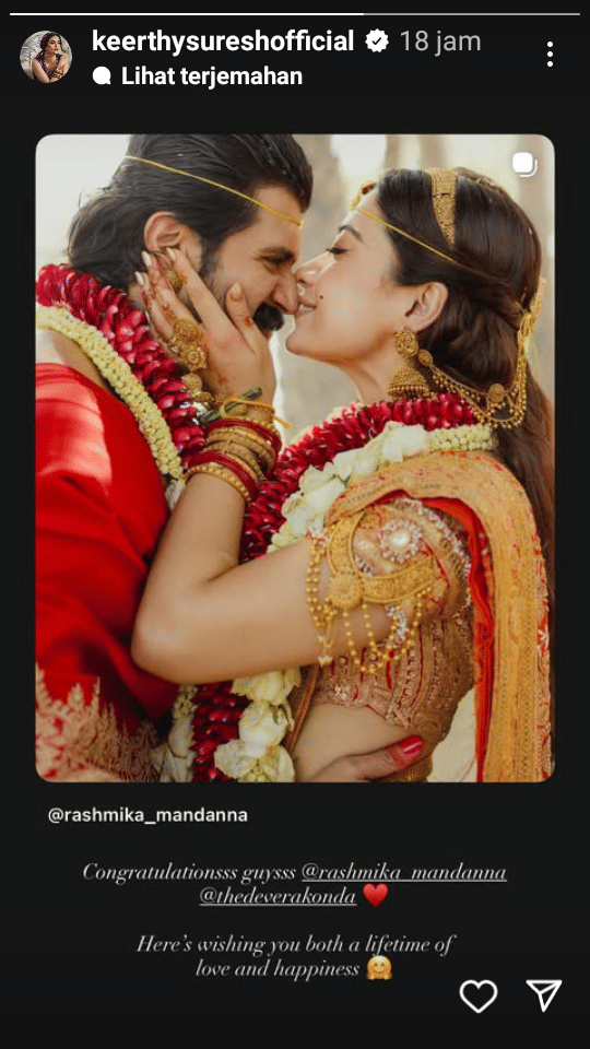 unggahan Keerthy Suresh