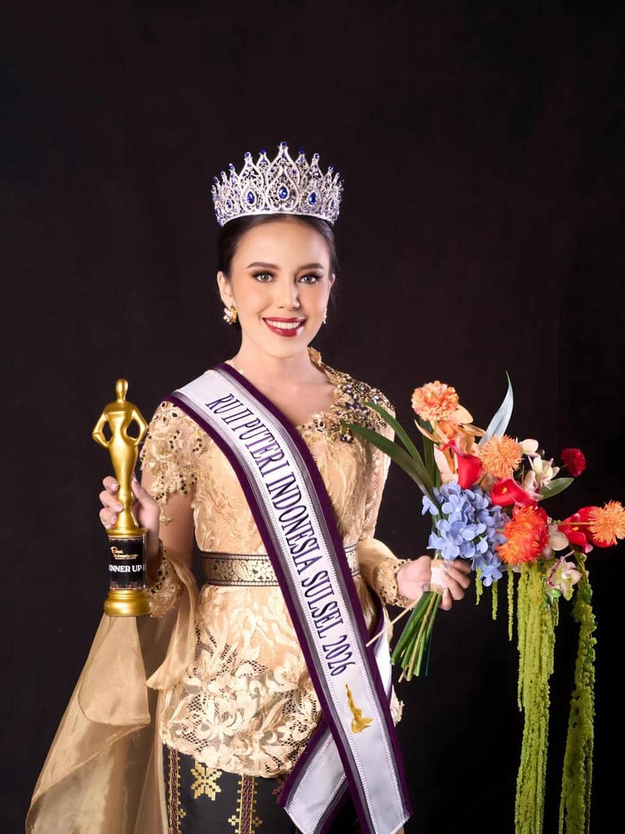 potret Andi Aisyah Anjaliekhan, Puteri Indonesia Sulawesi Selatan 2 2026