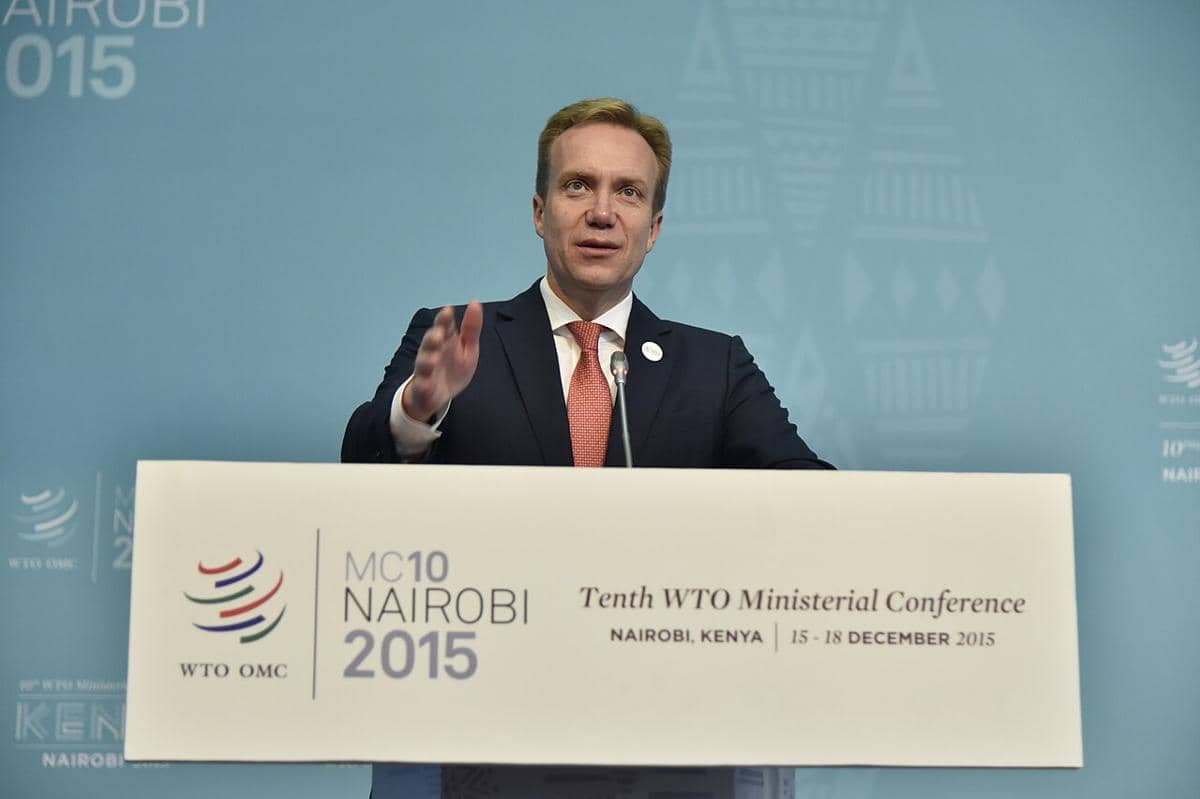 Hari ke-2 Konferensi Menteri WTO ke-10, Nairobi, 16 Desember 2015. ( World Trade Organization from Switzerland, CC BY-SA 2.0, via Wikimedia Commons)