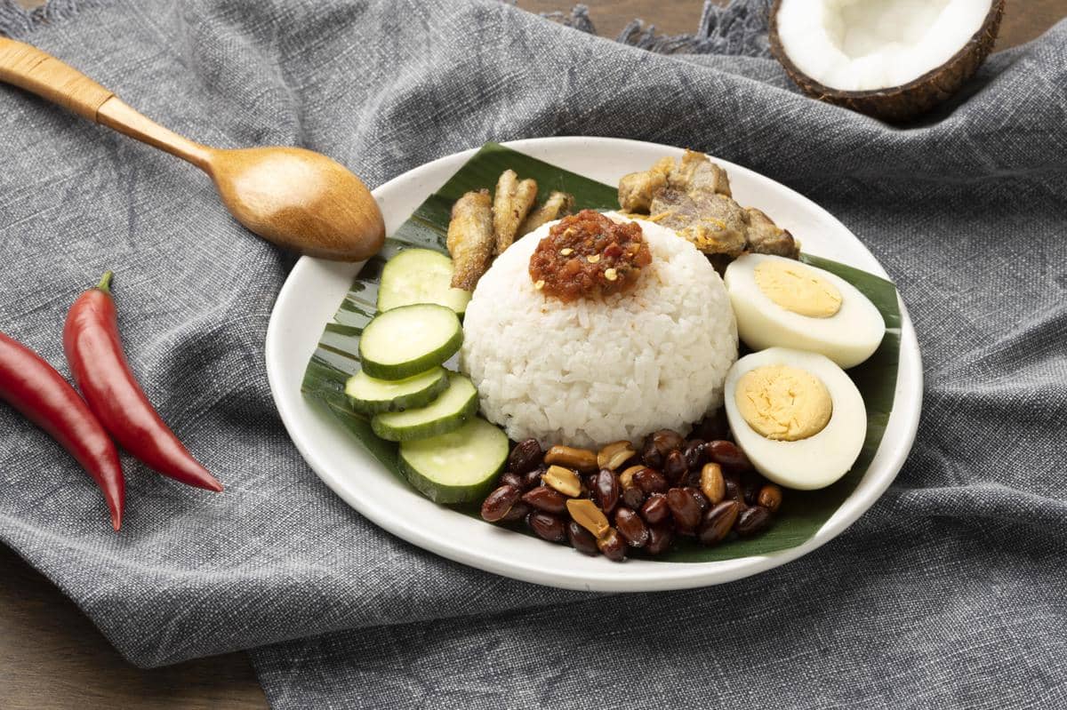 ilustrasi nasi lemak