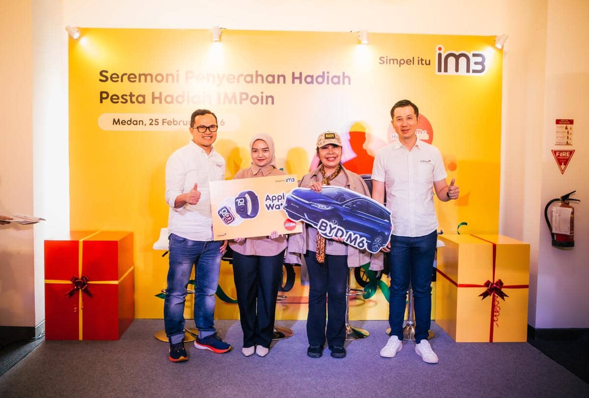 Seremoni Penyerahan Hadiah Pesta IMPoin 2025 yang digelar di Kantor Indosat, Rabu (25/2/2026) (dok.Indosat)