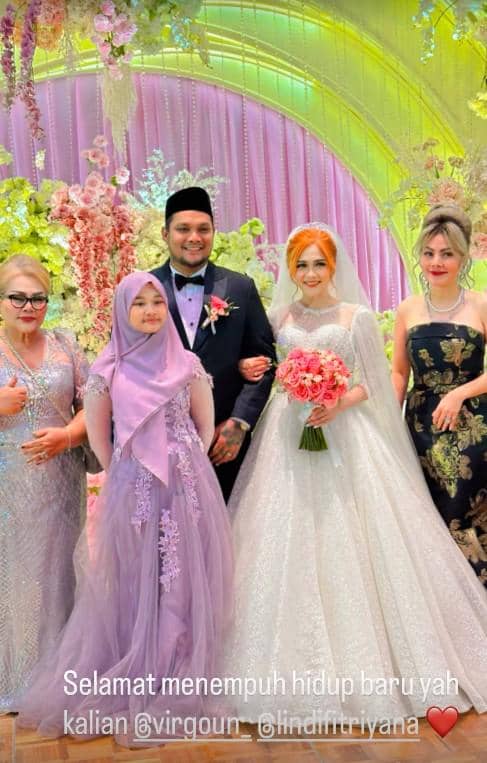 Keluarga di Pernikahan Virgoun