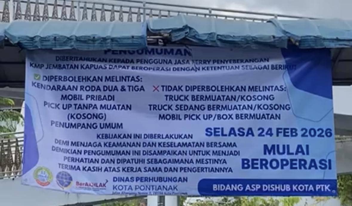Kapal feri penyerangan mulai beroperasi.