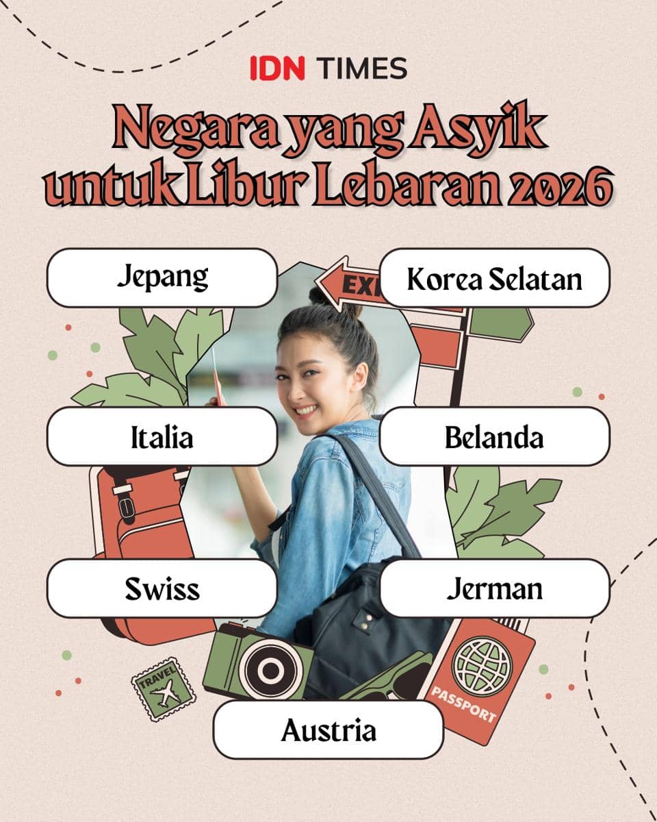 Infografik negara yang asyik untuk libur Lebaran 