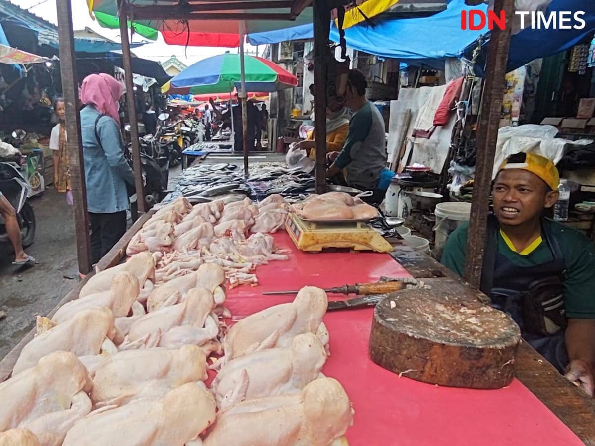 Aktivitas Pasar Tugu, Bandar Lampung, Jumat (27/2/2026)