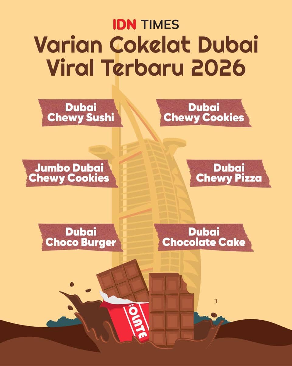 Infografik varian cokelat Dubai viral terbaru 2026  