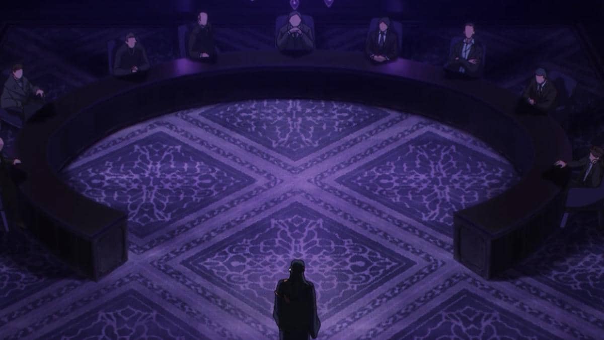 Kenjaku menghadiri pertemuan dengan pejabat luar negeri - Jujutsu Kaisen S3