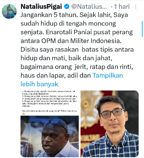 Menteri Ham Natalius Pigai terima debat terbuka dengan Guru Besar UGM Zainal Arifin Mochtar.