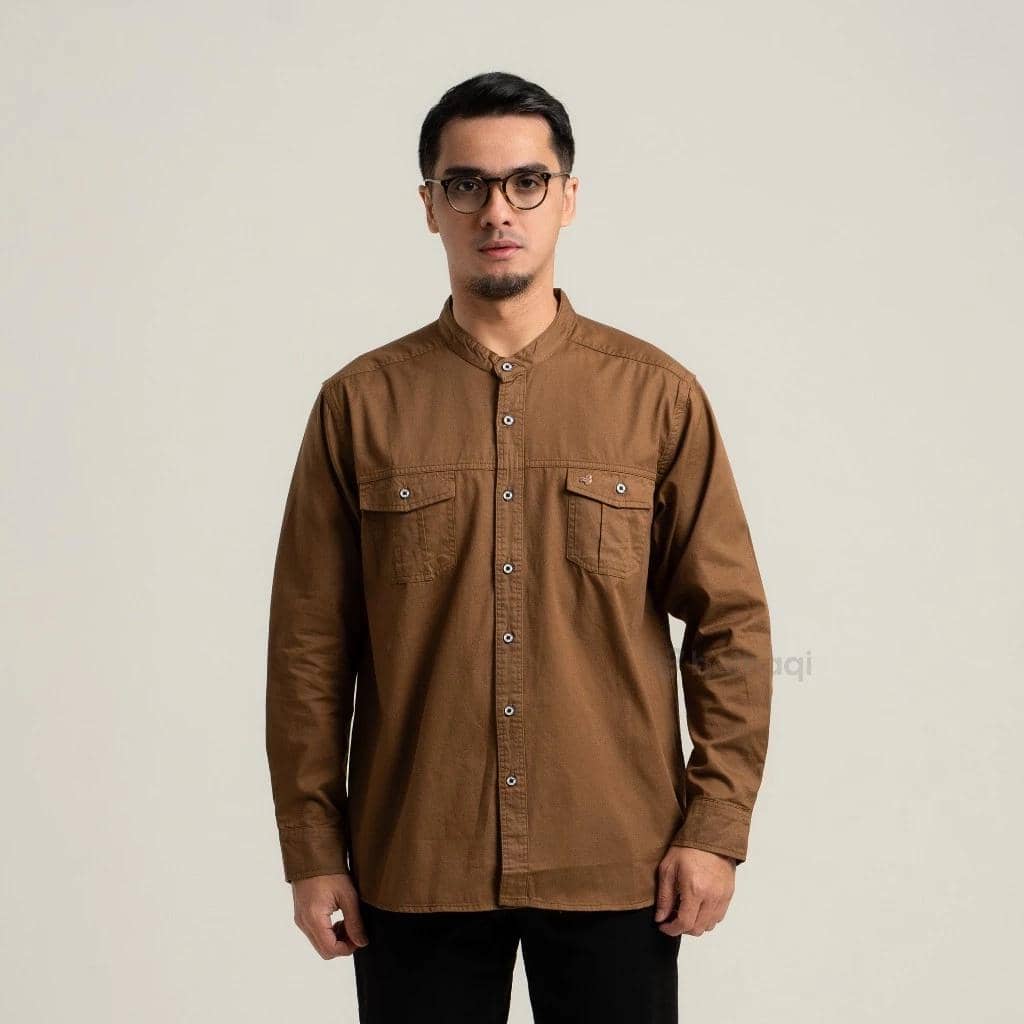 Baihaqi Kemeja Koko Seqaa Lengan Panjang BKK39