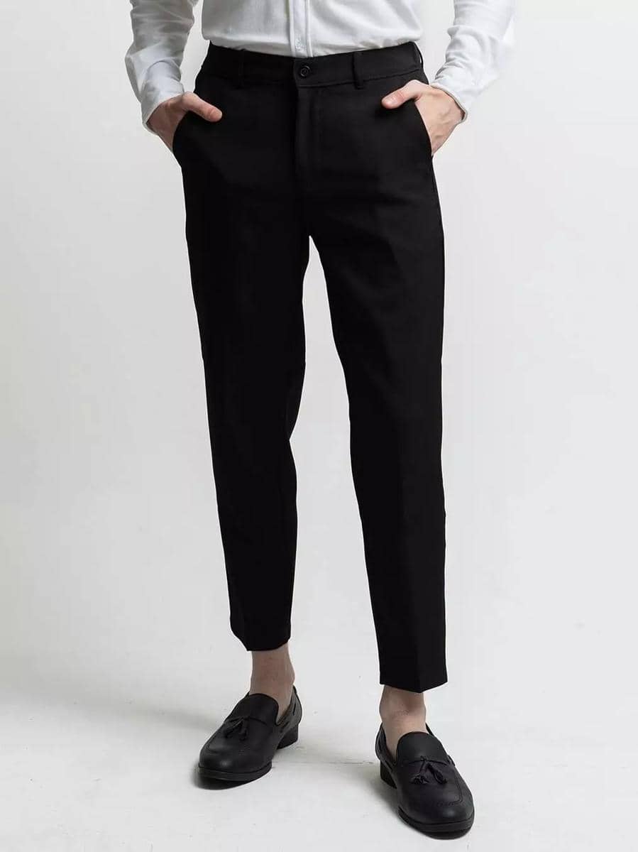 HSRM Dapper Formal Ankle Pants Black