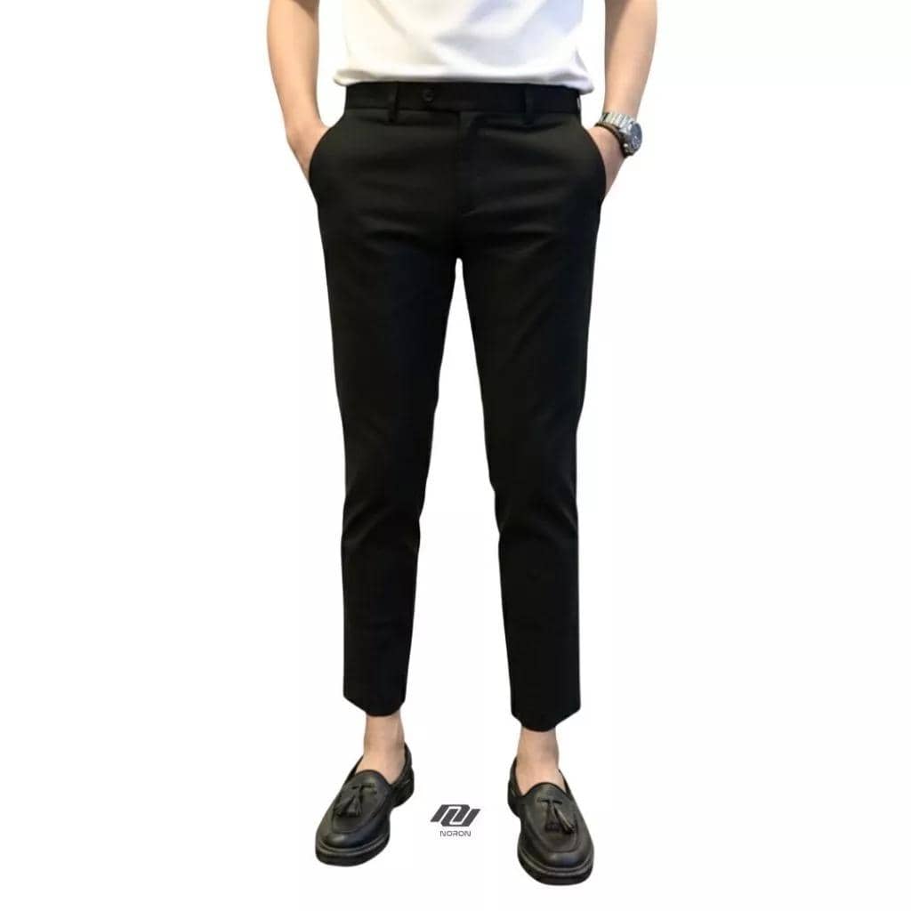 NORON Ankle Pants Slim Fit Black