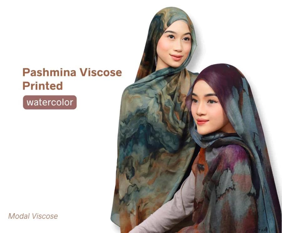 Pasmina viscose printed Sattka 