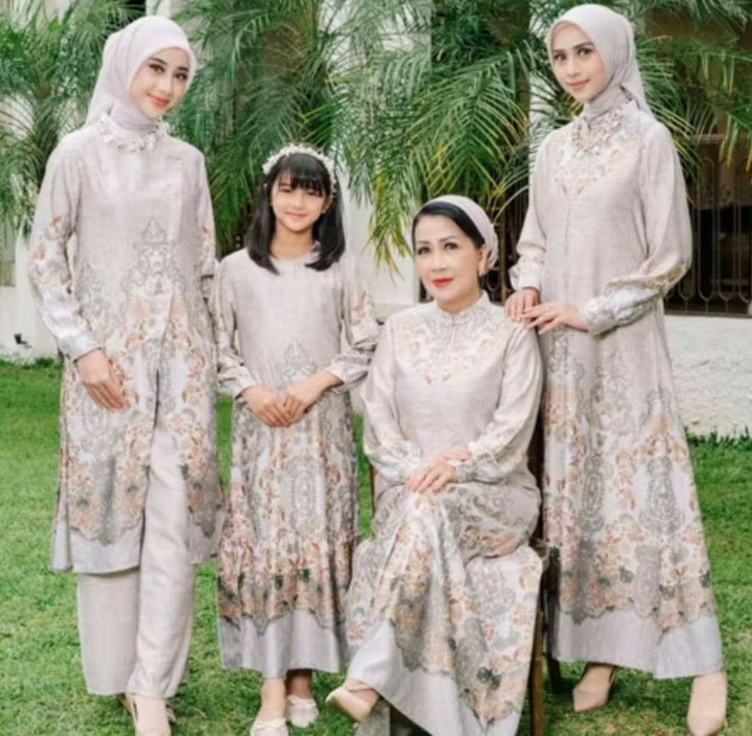 Inspirasi gamis lebaran 2026 ibu dan anak