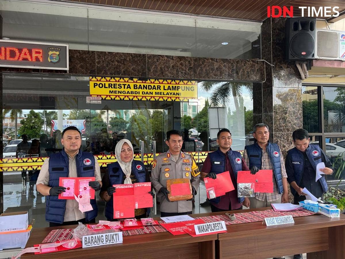 58 Tersangka Narkoba di Bandar Lampung Ditangkap, Mayoritas Pengedar!