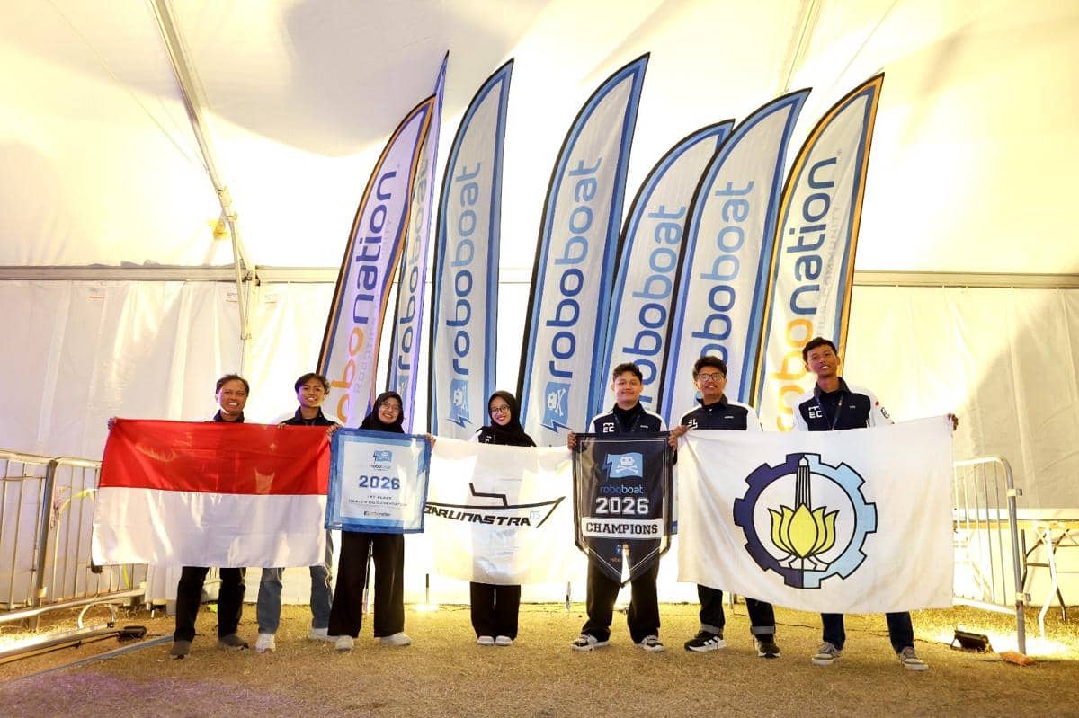 Tim Riset Kapal Autonomus ITS Raih Juara 1 Kompetisi di Amerika Serikat