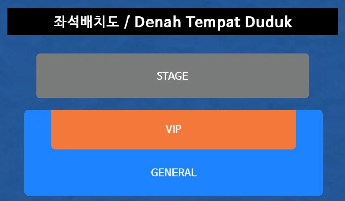 Denah tempat duduk fanmeeting Dita Karang dan Léa bertajuk Rendezvous