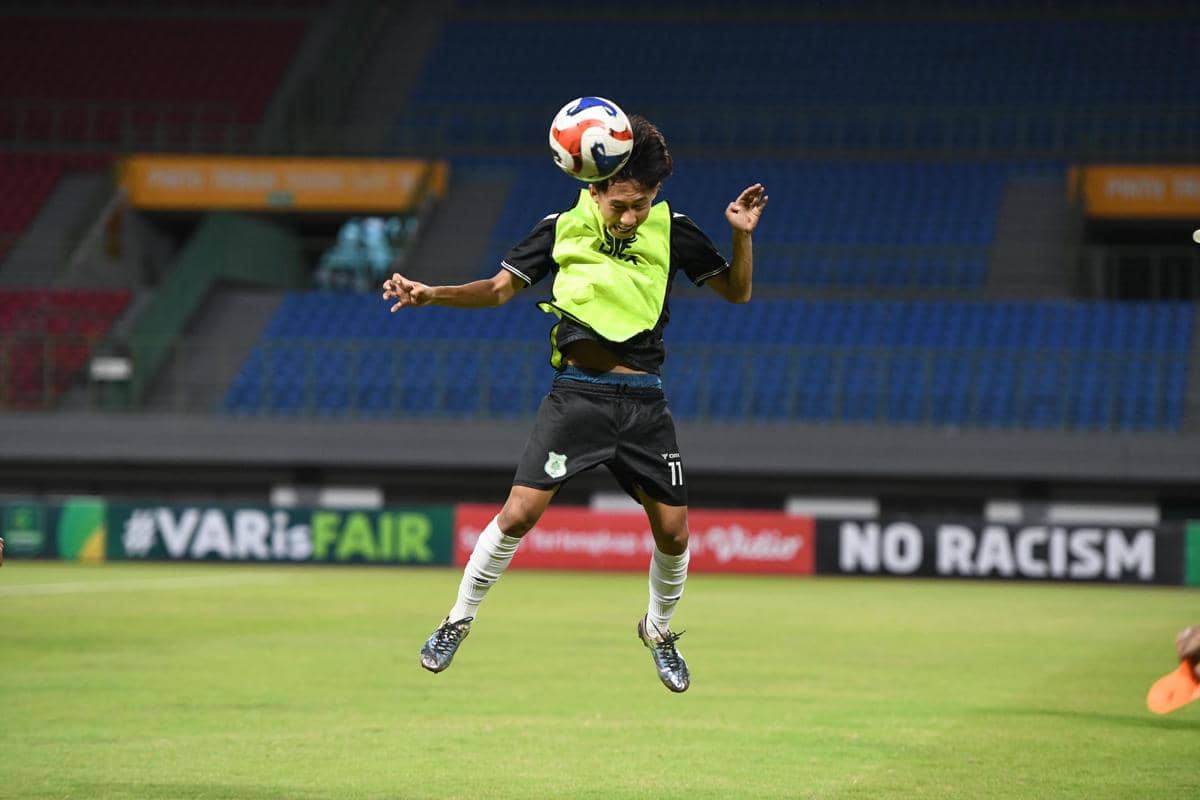 Skuat PSMS berlatih jelang laga kontra FC Bekasi City di Stadion Patriot Chandrabaga (dok.PSMS)