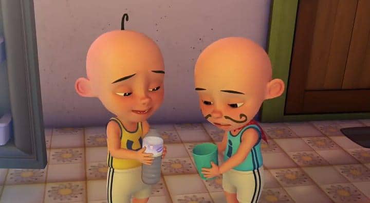5 Momen Upin dan Ipin Hampir Batal Puasa, Banyak Godaan!