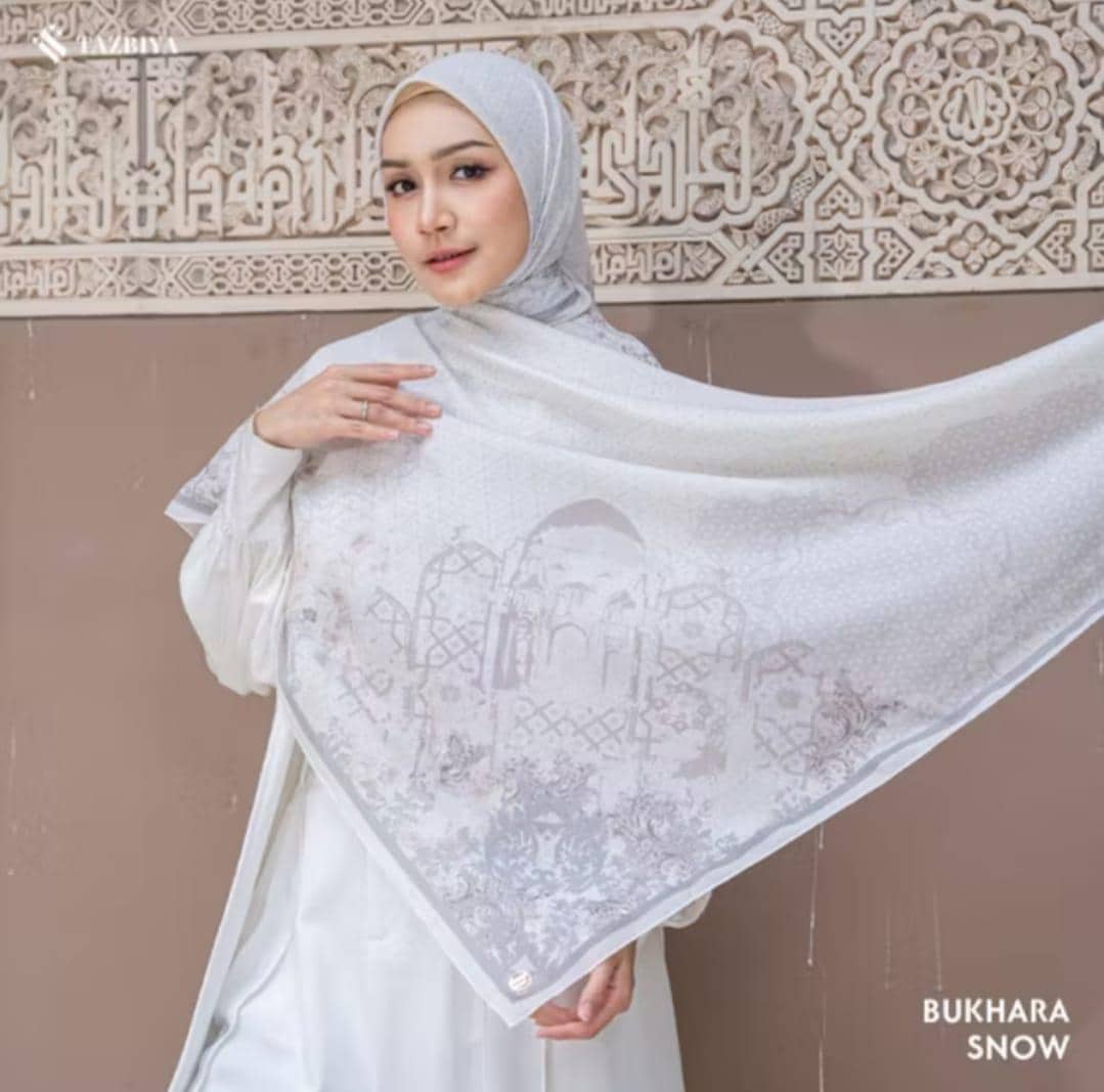 model hijab motif lebaran 2026