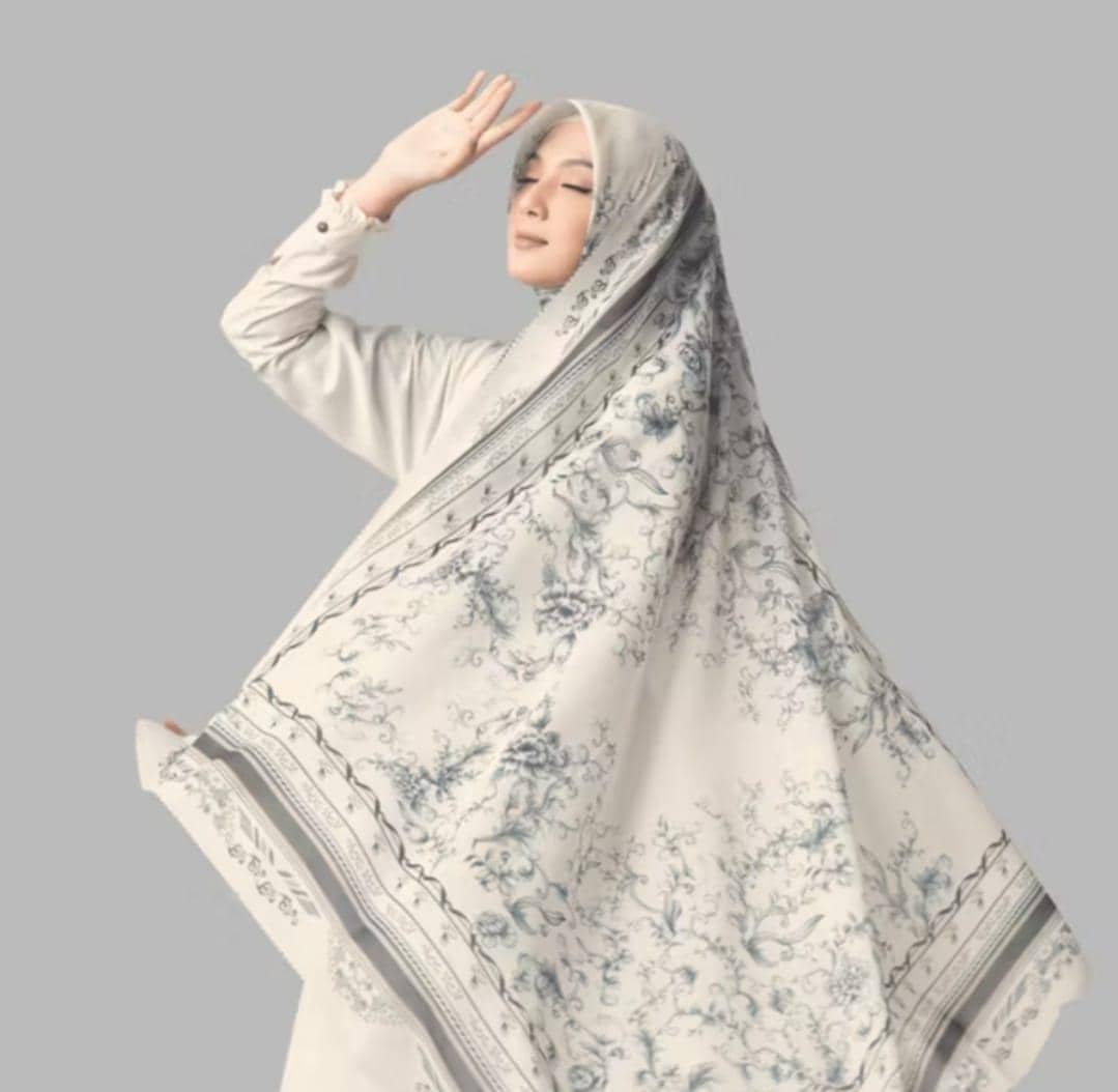 model hijab motif lebaran 2026