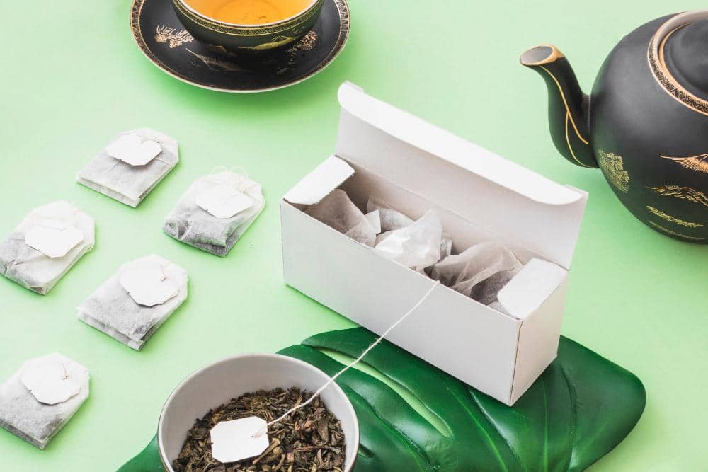 ilustrasi teh herbal 