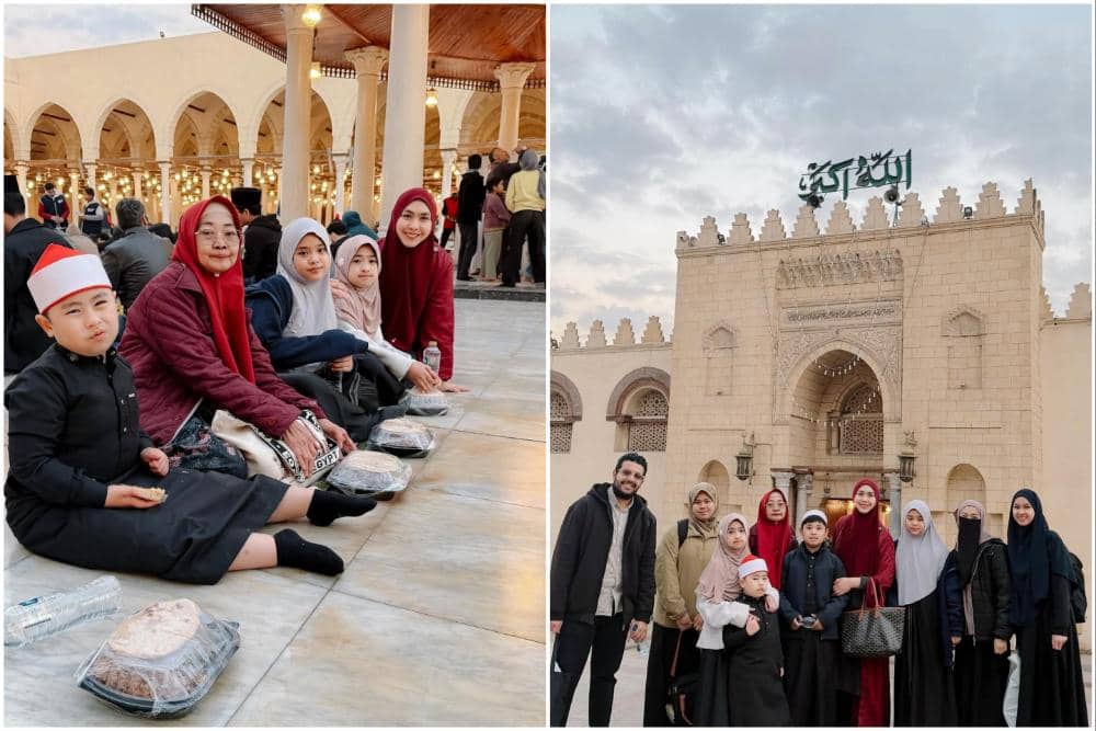 10 Potret Oki Setiana Dewi Safari Masjid di Mesir saat Ramadan