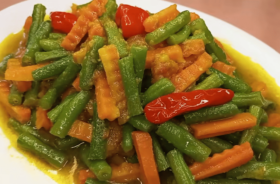 ilustrasi tumis buncis wortel