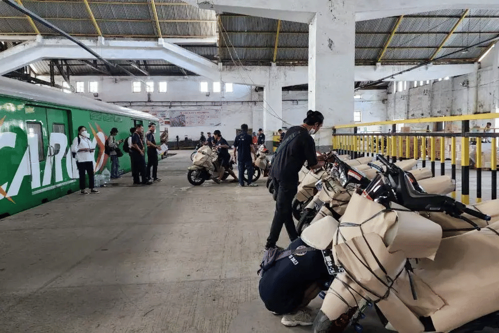 Angkutan Motor Gratis Lebaran (Dok. PT Kereta Api Indonesia (KAI))