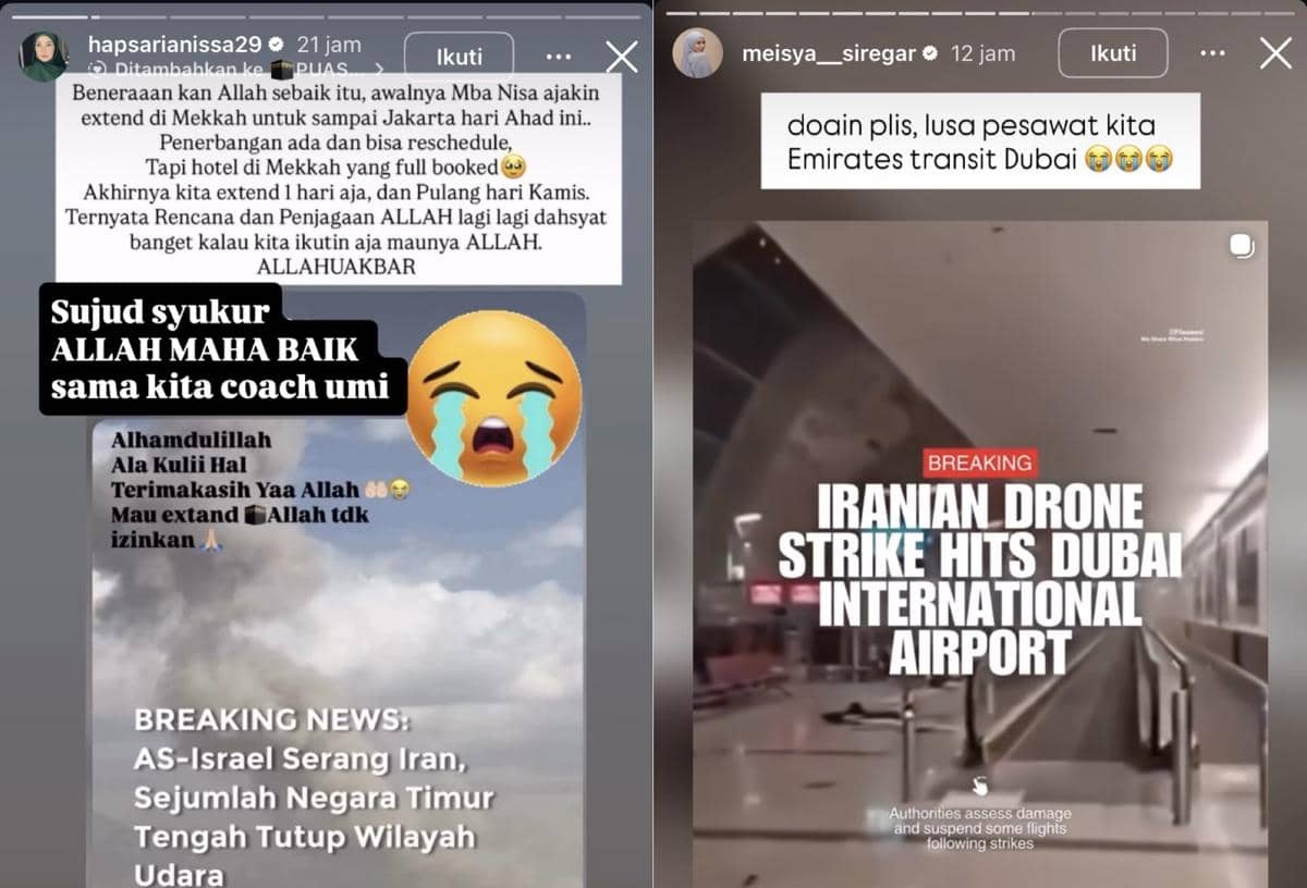 Unggahan Para Artis yang Lagi Umrah di Tengah Konflik Iran Vs AS