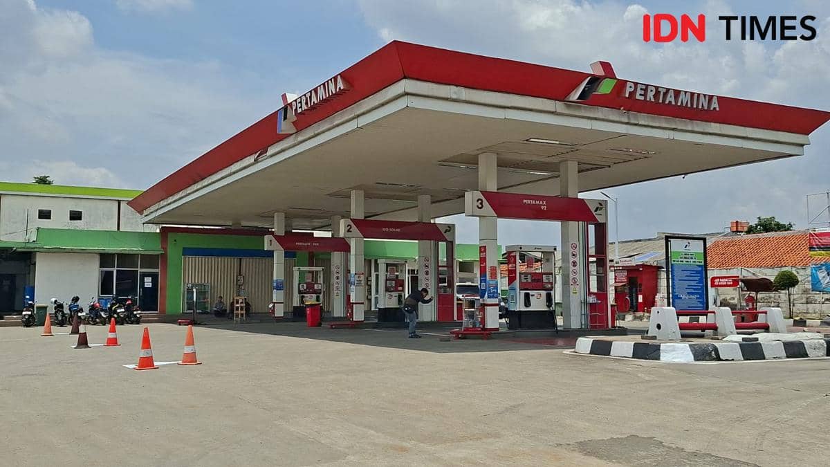 SPBU Jalan Ir H Juanda (Bulak kapal), Kota Bekasi. (IDN Times/Imam Faishal) 