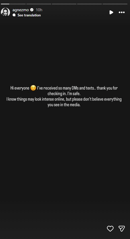 Agnez Mo tegaskan kondisinya baik-baik saja di Dubai